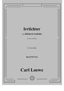 Irrlichter, H I No.6: F sharp Major by Carl Loewe