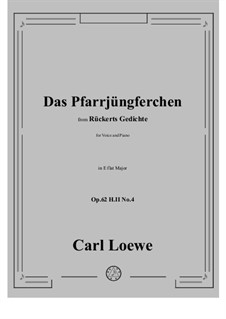 Das Pfarrjüngferchen, H II No.4: E flat maior by Carl Loewe