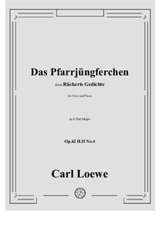 Das Pfarrjüngferchen, H II No.4: G flat Major by Carl Loewe