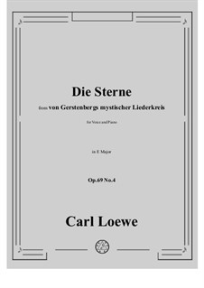 No.4 Die Sterne: E Major by Carl Loewe