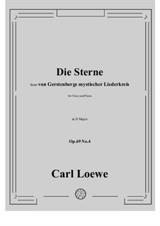 No.4 Die Sterne: D maior by Carl Loewe