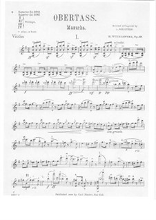 Two Characteristic Mazurkas, Op.19: Mazurka No.1 Obertas – solo part by Henryk Wieniawski
