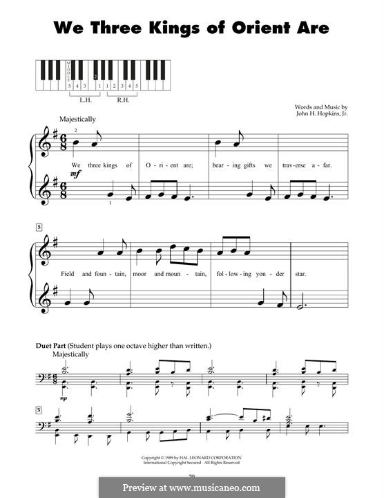 Piano version: para um único musico (Editado por H. Bulow) by John H. Hopkins Jr.