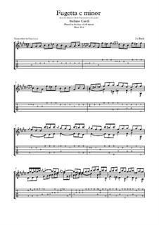 Fughetta in C Minor, BWV 961: Para Guitarra by Johann Sebastian Bach
