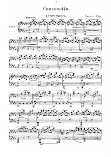 Canzonetta for Piano Four Hands: Canzonetta for Piano Four Hands by Nicolai von Wilm