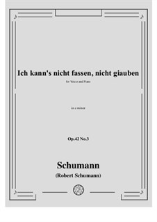 No.3 Is't True? I Cannot Believe It: E minor by Robert Schumann