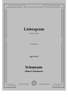 No.3 Liebesgram: A flat minor by Robert Schumann