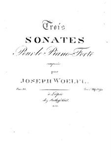 Three Sonatas for Piano, Op.33 No.1: Sonata No.2 by Joseph Woelfl