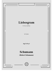 No.3 Liebesgram: B minor by Robert Schumann