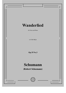 No.3 Wanderlied (Song of Travel): G flat Major by Robert Schumann