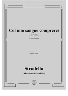 Il Floridoro: Col mio sangue comprerei in a flat minor by Alessandro Stradella