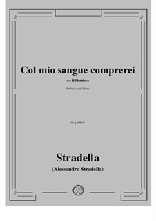 Il Floridoro: Col mio sangue comprerei in g minor by Alessandro Stradella