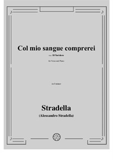 Il Floridoro: Col mio sangue comprerei in f minor by Alessandro Stradella