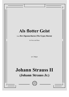 The Gypsy Baron: Als flotter Geist in C Major by Johann Strauss (Sohn)