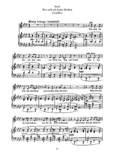 Book V Nos.39-51: No.45 How Can I Remain Cheerful by Hugo Wolf