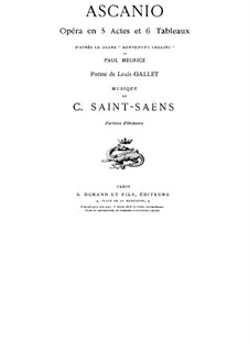 Ascanio: ato I by Camille Saint-Saëns