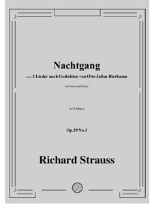 No.3 Nachtgang: G maior by Richard Strauss