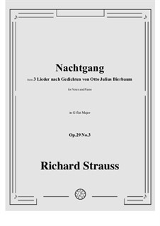 No.3 Nachtgang: G flat Major by Richard Strauss