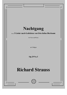 No.3 Nachtgang: E Major by Richard Strauss