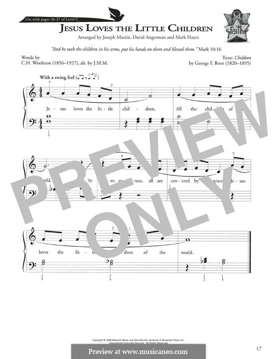 Jesus Loves the Little Children: Para Piano by George Frederick Root