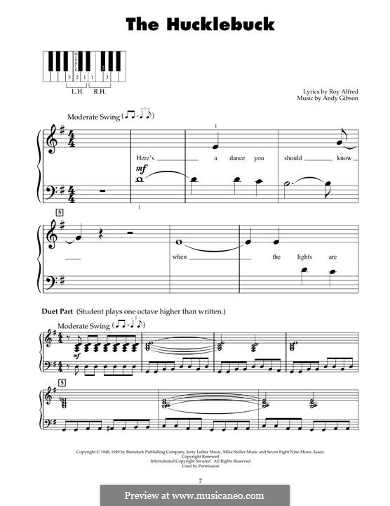 The Hucklebuck: Para Piano by Andy Gibson