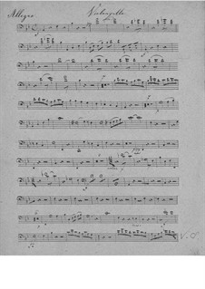 Piano Trio in B Flat Major, D.28: parte violoncelo by Franz Schubert