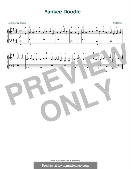 Yankee Doodle: Para Piano by folklore