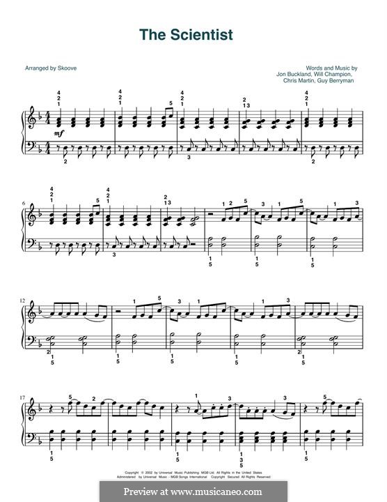 The Scientist (Coldplay): Para Piano by Chris Martin, Guy Berryman, Jonny Buckland, Will Champion