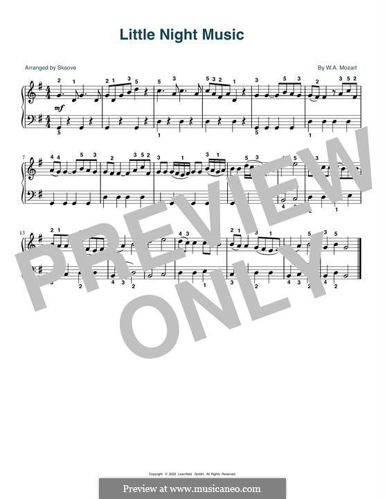 Allegro, for piano: para um único musico (Editado por H. Bulow) by Wolfgang Amadeus Mozart