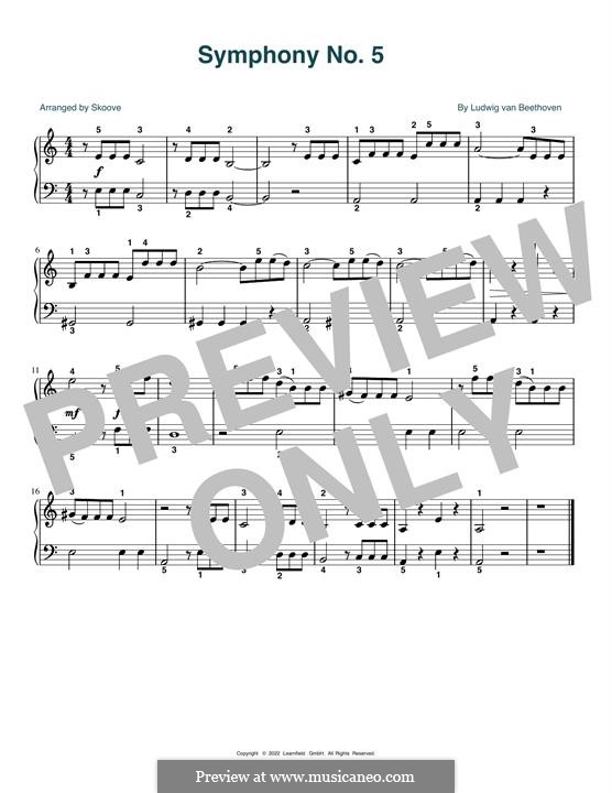 Movement I (Excerpt): Para Piano by Ludwig van Beethoven