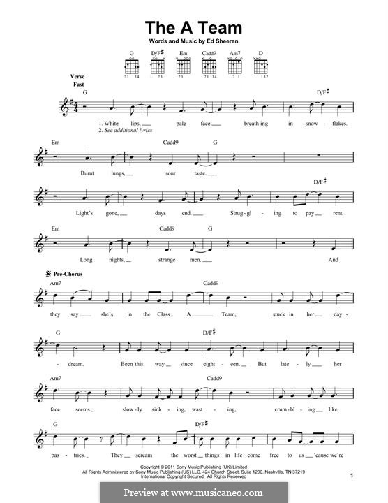The a Team: Para Guitarra by Ed Sheeran