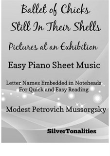 No.5 Ballet of the Unhatched Chicks: Facil para o piano by Modest Mussorgsky