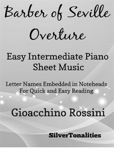 Overture: For easy intermediate piano by Gioacchino Rossini