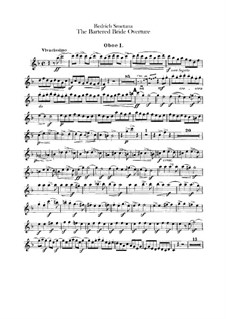 Complete Opera: abertura - Oboes Parte by Bedřich Smetana