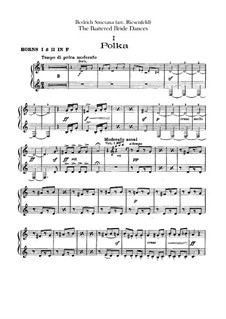Three Dances: parte trompas by Bedřich Smetana