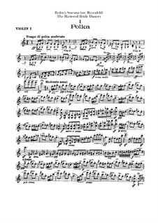 Three Dances: Partes de violinos I by Bedřich Smetana