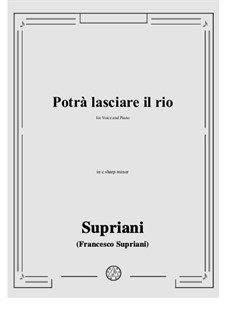 Potrà lasciare il rio: C sharp minor by Francesco Supriani