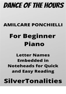 Dance of the Hours: For beginner piano by Amilcare Ponchielli
