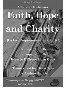 La Foi, L'Espérance et La Charité (Faith, Hope and Charity): Para trio de bronze by Adolphe Danhauser