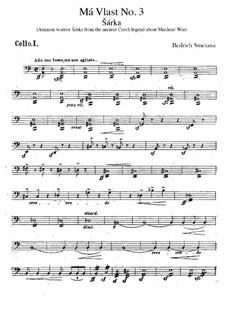 Šarka, T.113: parte violoncelo by Bedřich Smetana