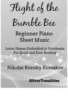 Flight of the Bumblebee: For beginner piano by Nikolai Rimsky-Korsakov