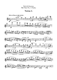Šarka, T.113: violino parte I by Bedřich Smetana