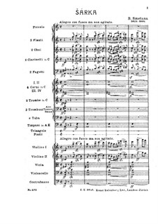 Šarka, T.113: Partitura completa by Bedřich Smetana