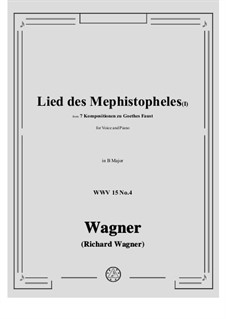No.4 Lied des Mephistopheles (I): B Major by Richard Wagner