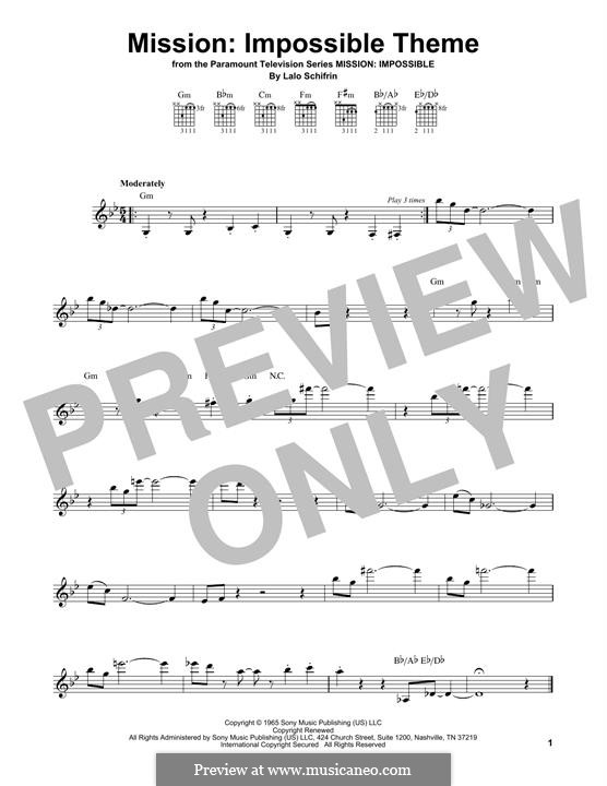 Mission: Impossible Theme: Para Guitarra by Lalo Schifrin