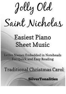 Jolly Old St. Nicholas: For easiest piano by folklore
