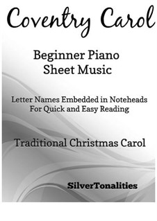 Piano version: For beginner piano by folklore