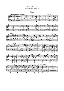 Richard III, B.106 T.74 Op.11: parte harpa by Bedřich Smetana