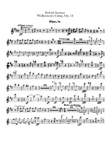 Valdštýnův tábor (Wallenstein's Camp), B.111 T.79 Op.14: parte flauta piccolo by Bedřich Smetana