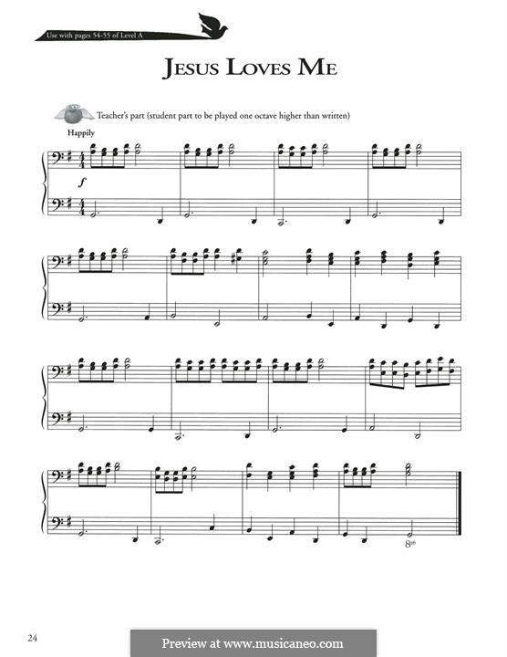 Jesus Loves Me: Para Piano by William Batchelder Bradbury